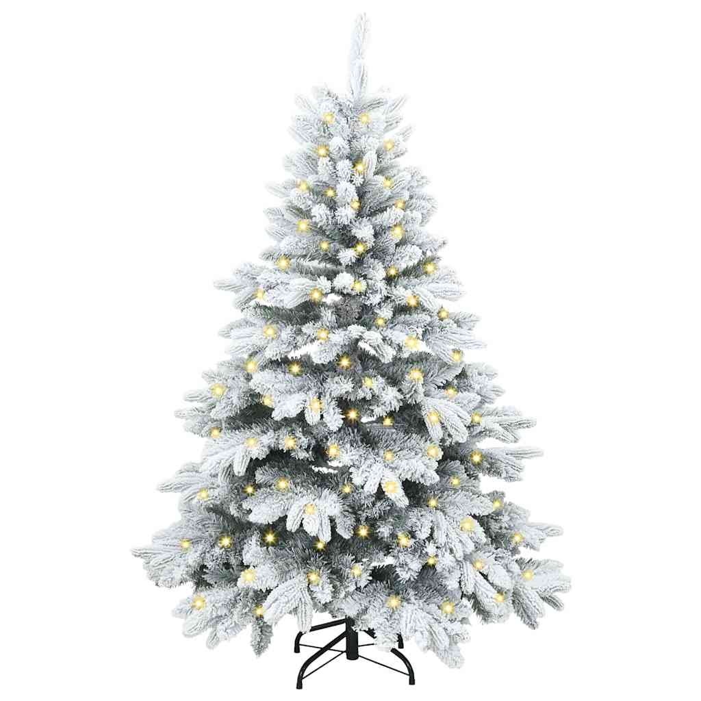 Künstlicher Weihnachtsbaum mit 150 LEDs Grün 150 cm PE und PVC