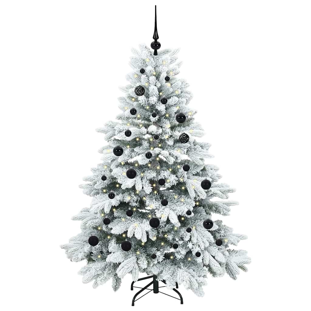 Künstlicher Weihnachtsbaum mit 150 LEDs Grün 150 cm PE und PVC