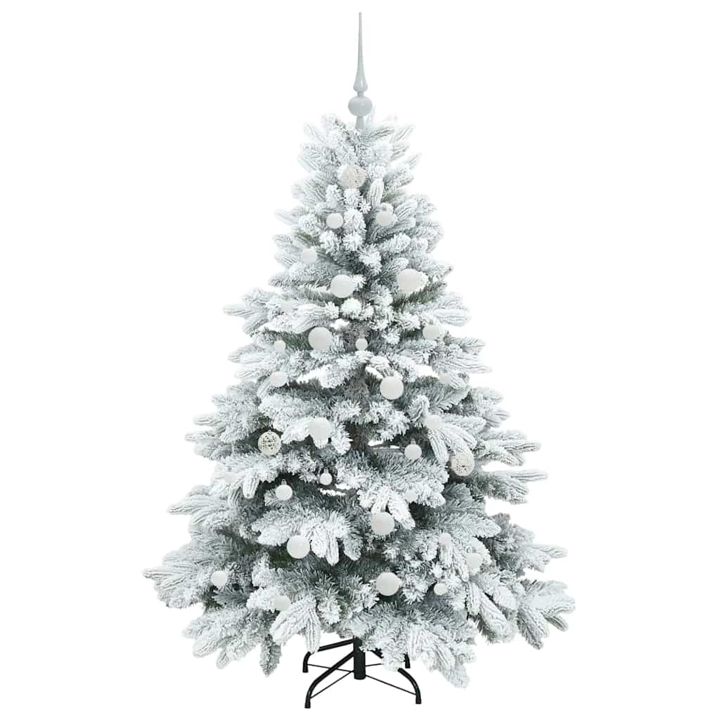 Künstlicher Weihnachtsbaum mit 150 LEDs Grün 150 cm PE und PVC