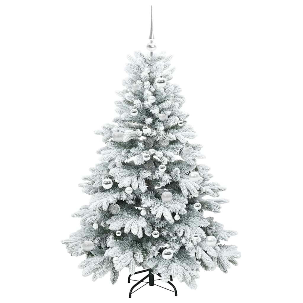 Künstlicher Weihnachtsbaum mit 150 LEDs Grün 150 cm PE und PVC