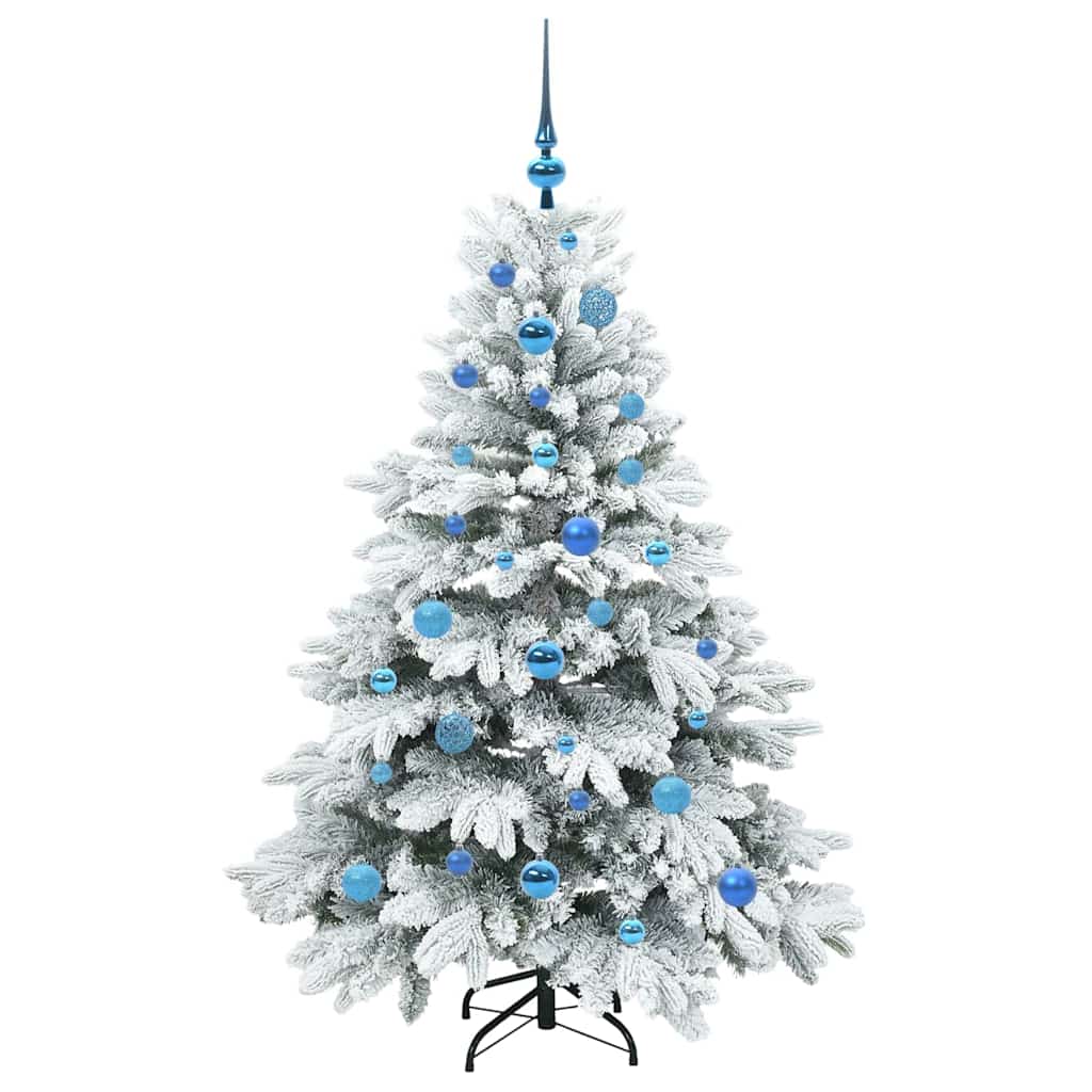 Künstlicher Weihnachtsbaum mit 150 LEDs Grün 150 cm PE und PVC
