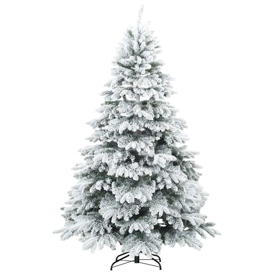 Künstlicher Weihnachtsbaum mit 300 LEDs Grün 210 cm PE und PVC