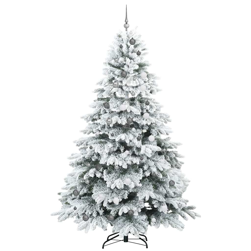 Künstlicher Weihnachtsbaum mit 300 LEDs Grün 240 cm PE und PVC