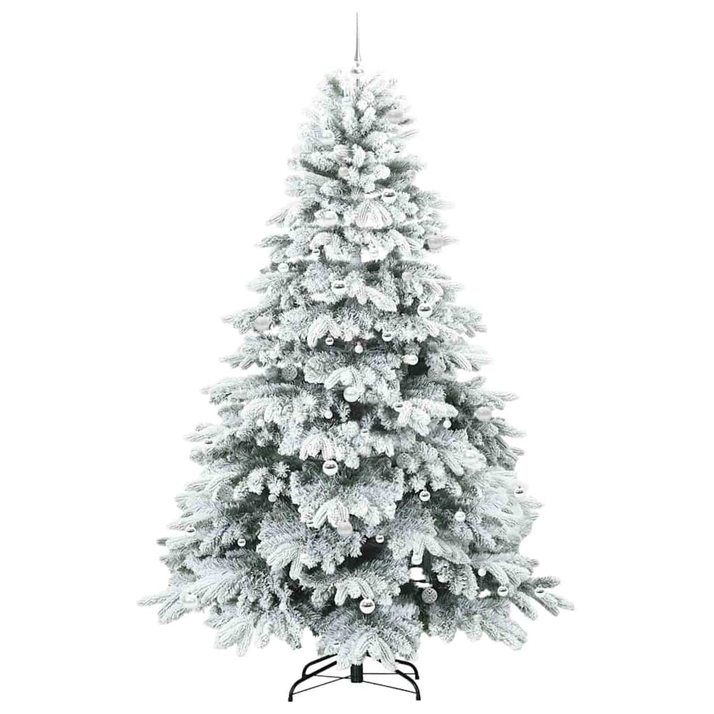 Künstlicher Weihnachtsbaum mit 300 LEDs Grün 240 cm PE und PVC