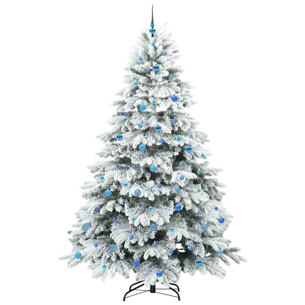 Künstlicher Weihnachtsbaum mit 300 LEDs Grün 240 cm PE und PVC