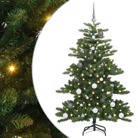 Künstlicher klappbarer Weihnachtsbaum mit 150 LEDs 150 cm PVC