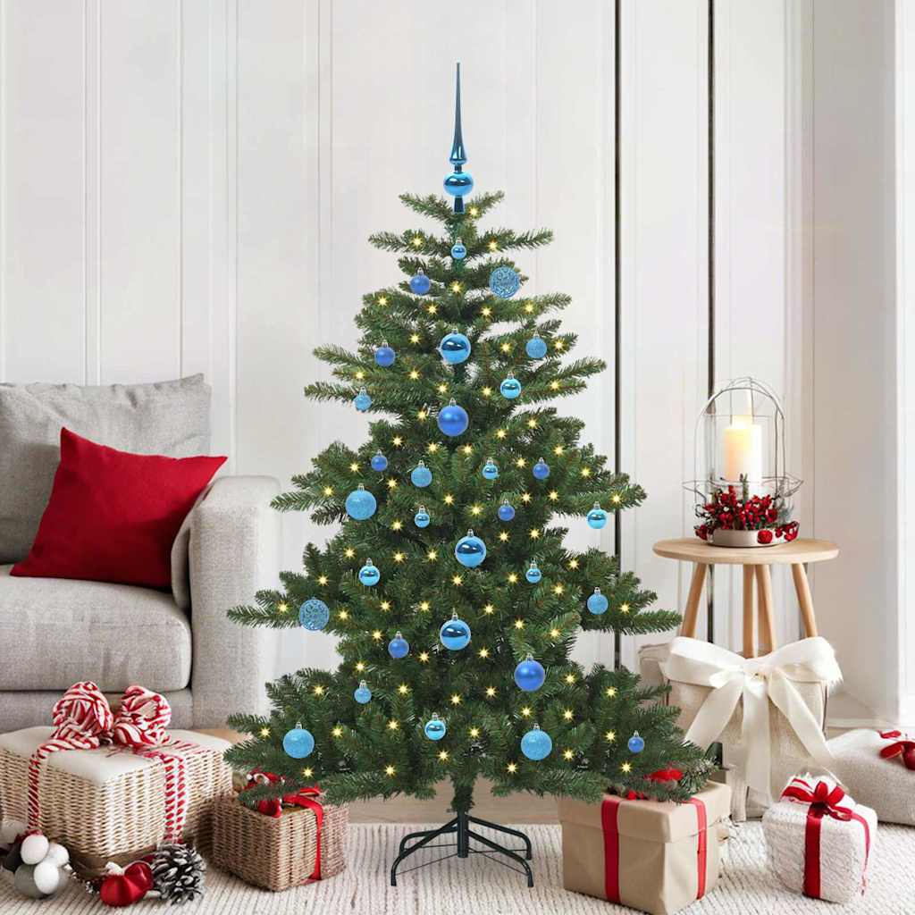 Künstlicher klappbarer Weihnachtsbaum mit 150 LEDs 150 cm PVC
