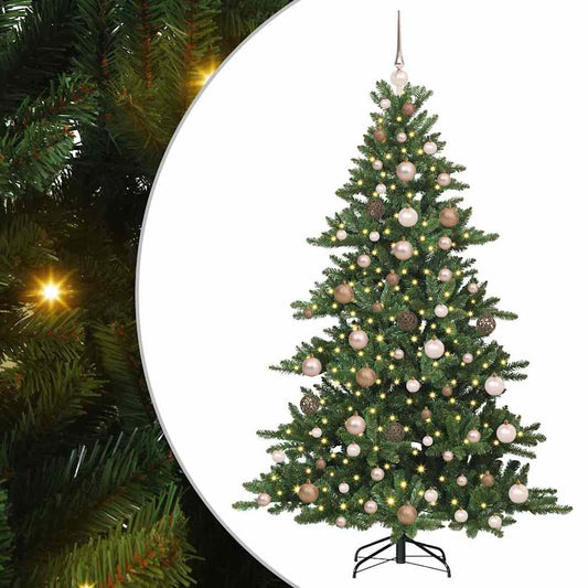 Künstlicher klappbarer Weihnachtsbaum mit 300 LEDs 180 cm PVC