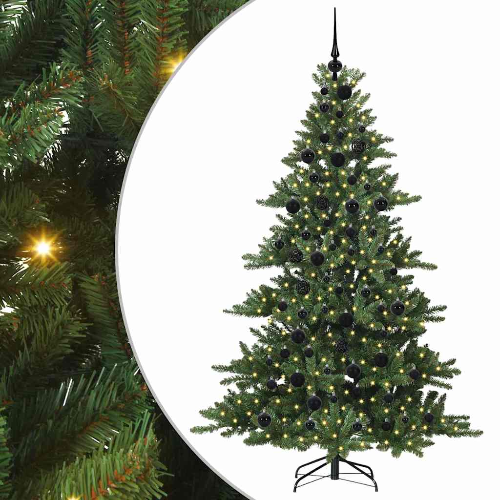 Künstlicher klappbarer Weihnachtsbaum mit 300 LEDs 180 cm PVC