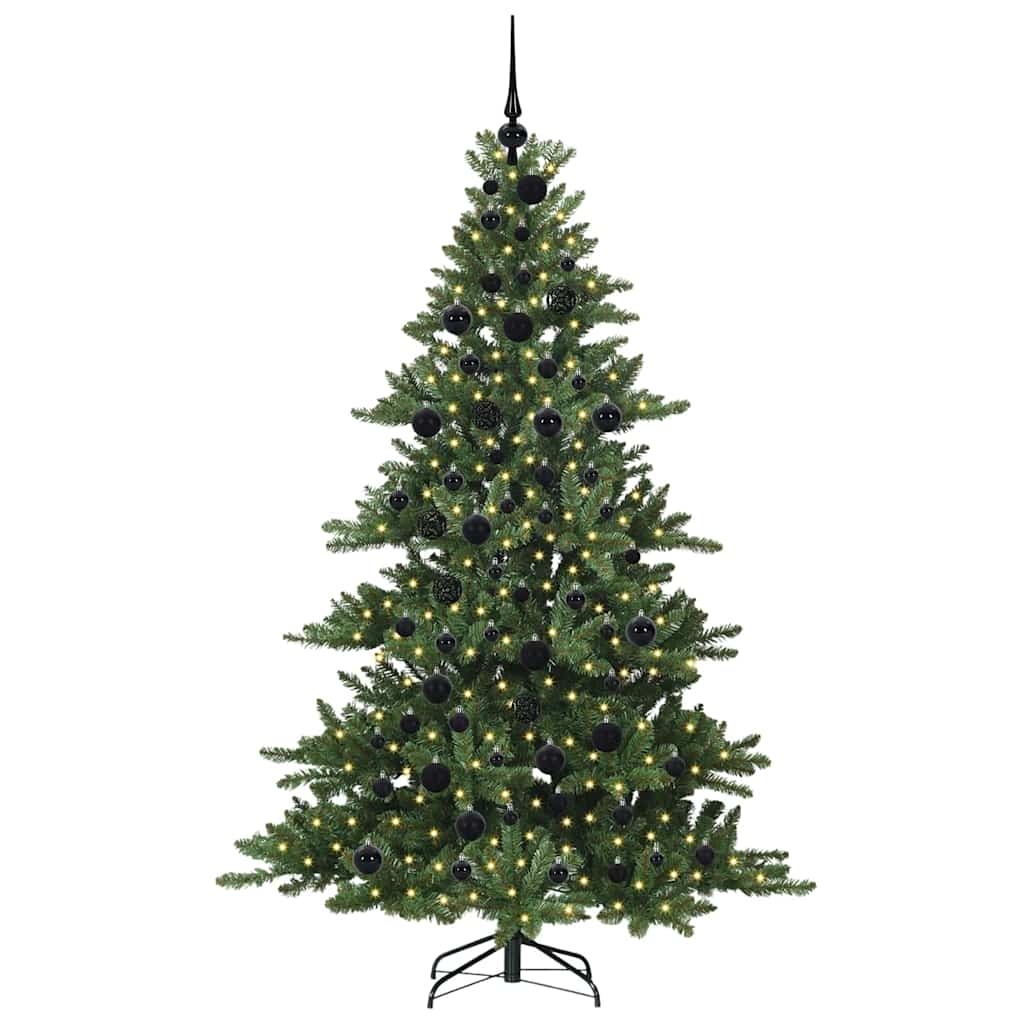Künstlicher klappbarer Weihnachtsbaum mit 300 LEDs 180 cm PVC