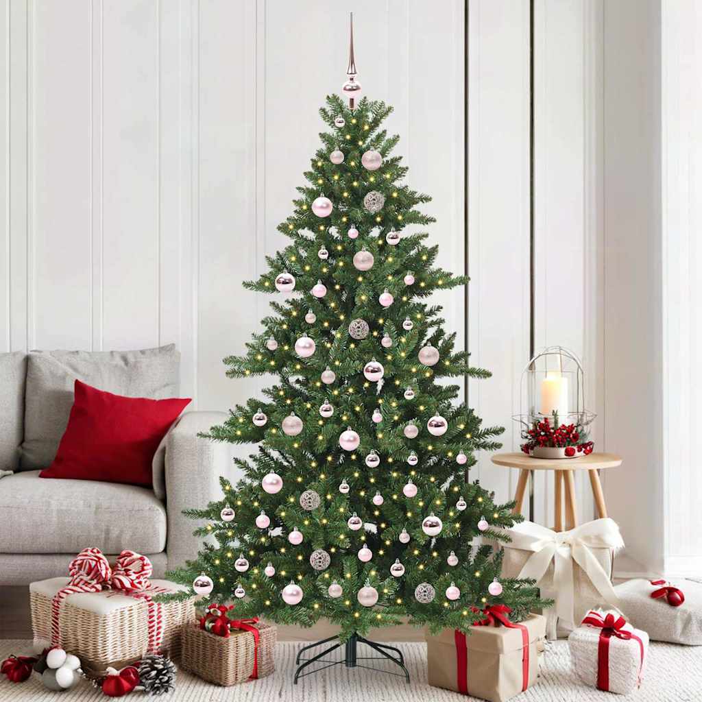Künstlicher klappbarer Weihnachtsbaum mit 300 LEDs 180 cm PVC
