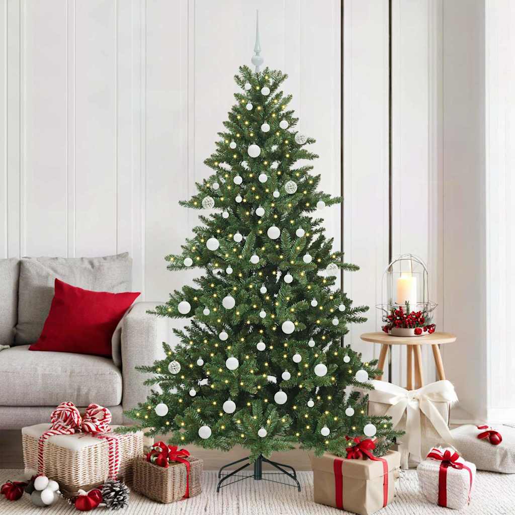 Künstlicher klappbarer Weihnachtsbaum mit 300 LEDs 180 cm PVC