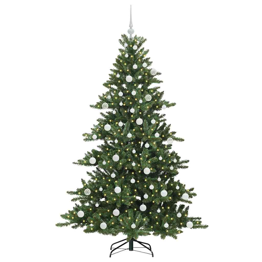 Künstlicher klappbarer Weihnachtsbaum mit 300 LEDs 180 cm PVC