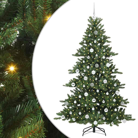 Künstlicher klappbarer Weihnachtsbaum mit 300 LEDs 180 cm PVC