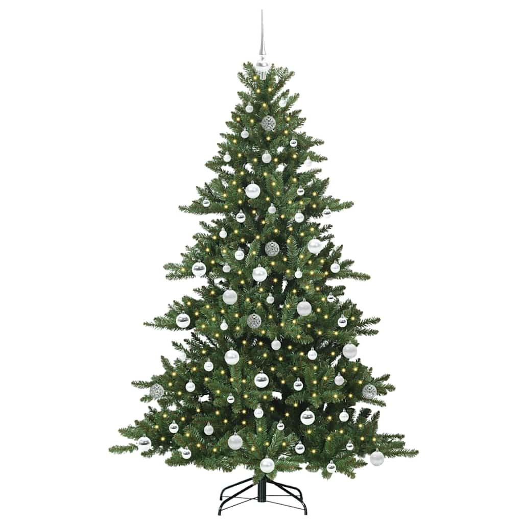 Künstlicher klappbarer Weihnachtsbaum mit 300 LEDs 180 cm PVC
