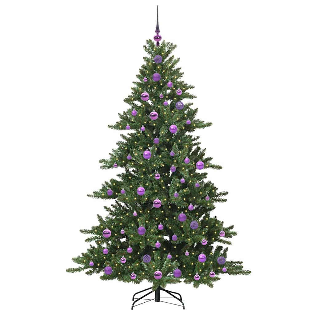 Künstlicher klappbarer Weihnachtsbaum mit 300 LEDs 180 cm PVC