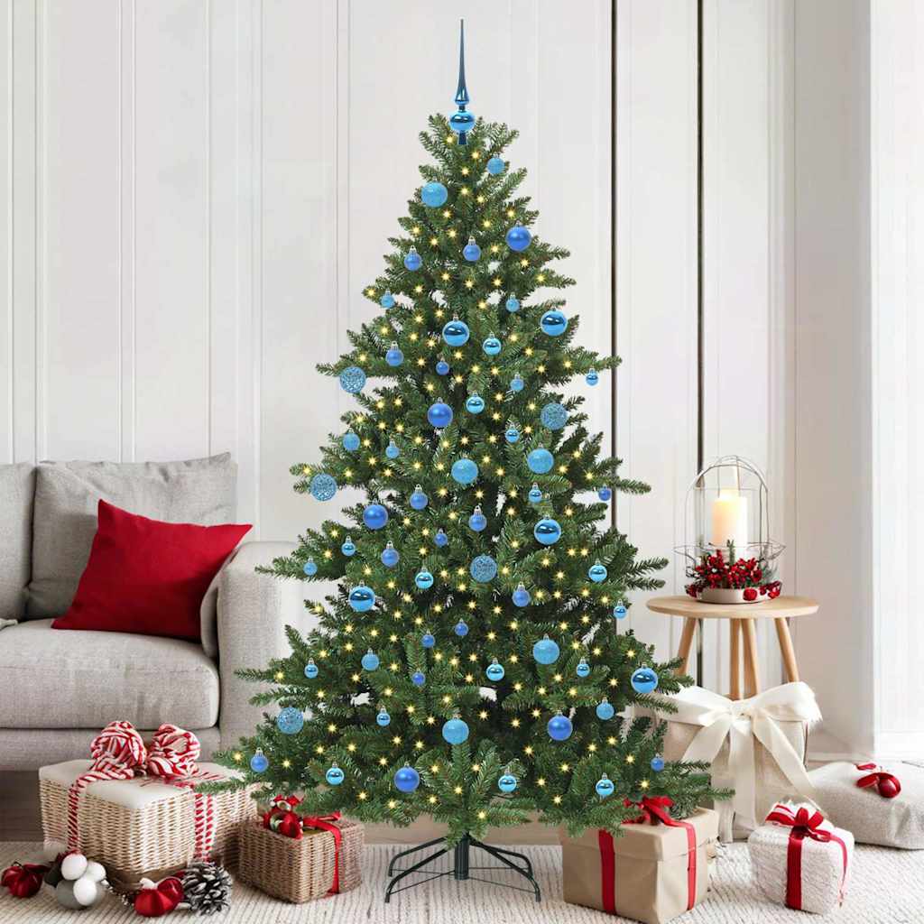 Künstlicher klappbarer Weihnachtsbaum mit 300 LEDs 180 cm PVC