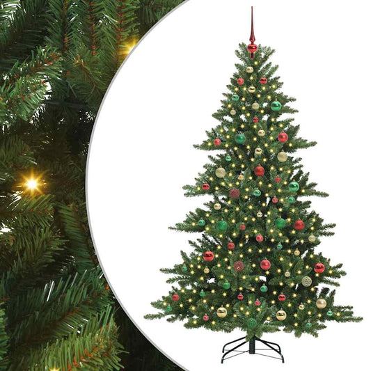 Künstlicher klappbarer Weihnachtsbaum mit 300 LEDs 180 cm PVC
