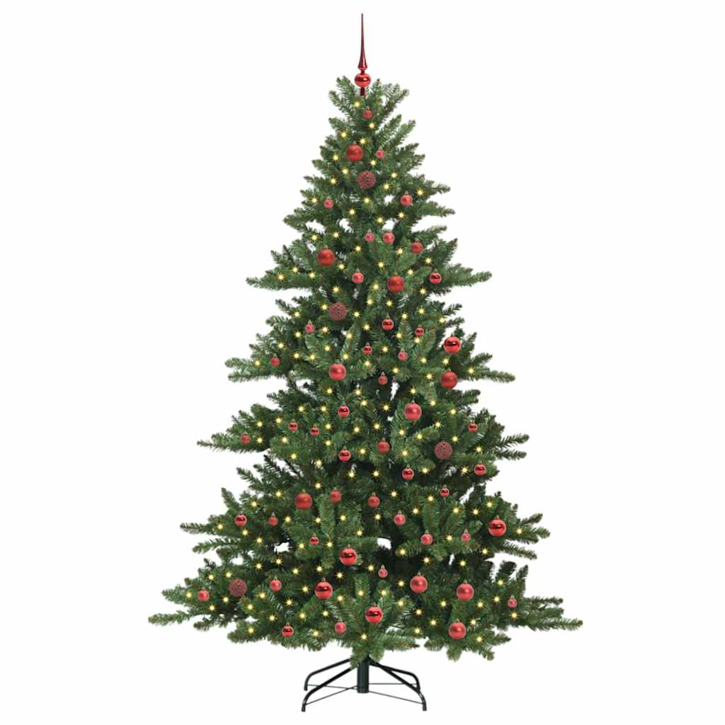 Künstlicher klappbarer Weihnachtsbaum mit 300 LEDs 210 cm PVC