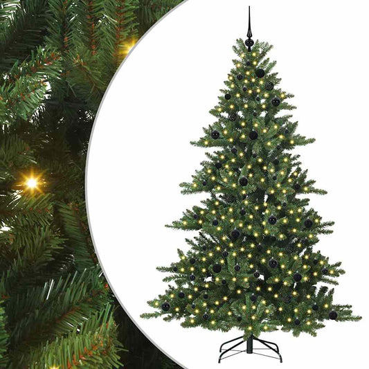 Künstlicher klappbarer Weihnachtsbaum mit 300 LEDs 210 cm PVC