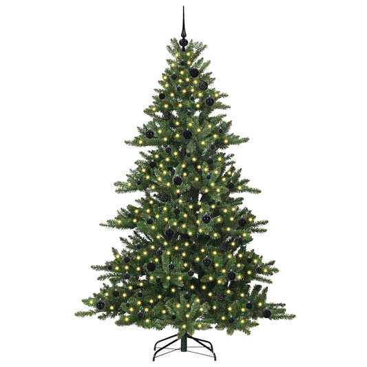 Künstlicher klappbarer Weihnachtsbaum mit 300 LEDs 210 cm PVC