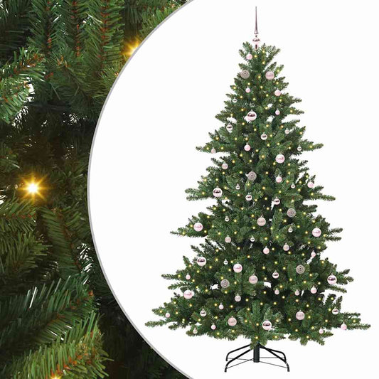 Künstlicher klappbarer Weihnachtsbaum mit 300 LEDs 210 cm PVC
