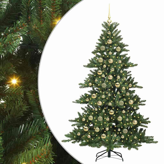 Künstlicher klappbarer Weihnachtsbaum mit 300 LEDs 210 cm PVC