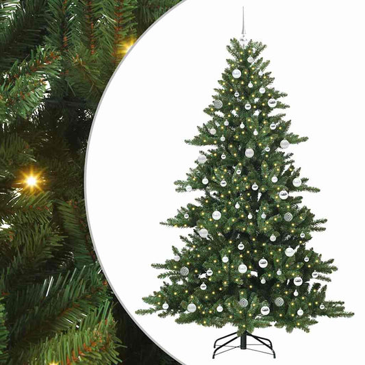 Künstlicher klappbarer Weihnachtsbaum mit 300 LEDs 210 cm PVC