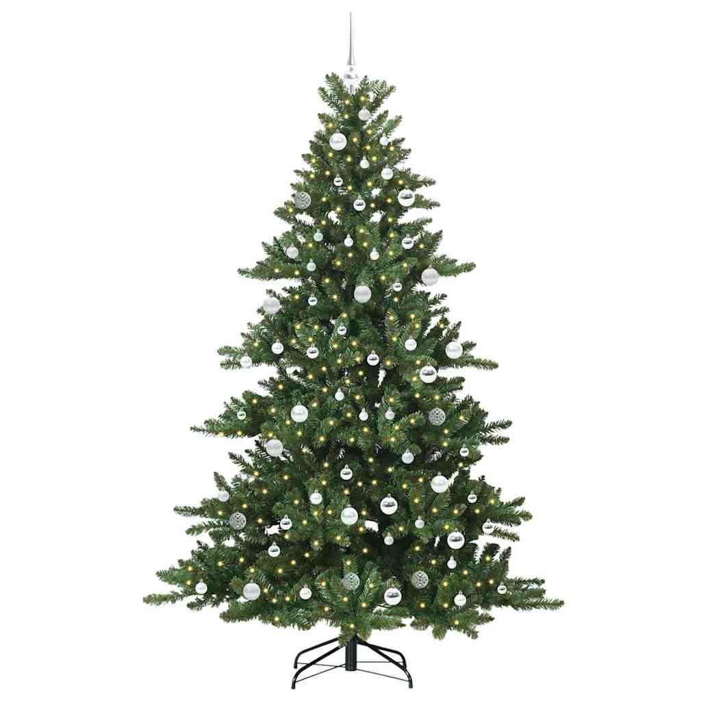 Künstlicher klappbarer Weihnachtsbaum mit 300 LEDs 210 cm PVC