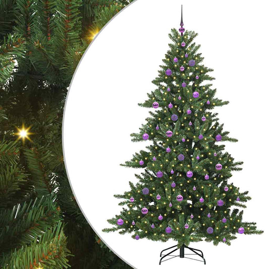 Künstlicher klappbarer Weihnachtsbaum mit 300 LEDs 210 cm PVC