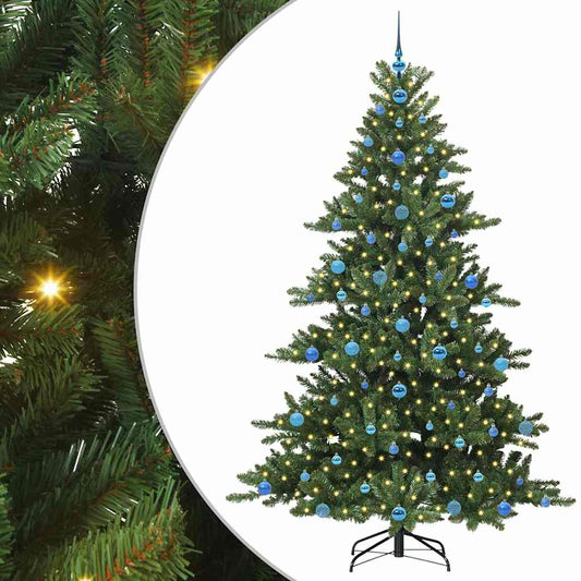 Künstlicher klappbarer Weihnachtsbaum mit 300 LEDs 210 cm PVC