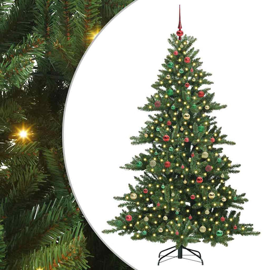 Künstlicher klappbarer Weihnachtsbaum mit 300 LEDs 210 cm PVC