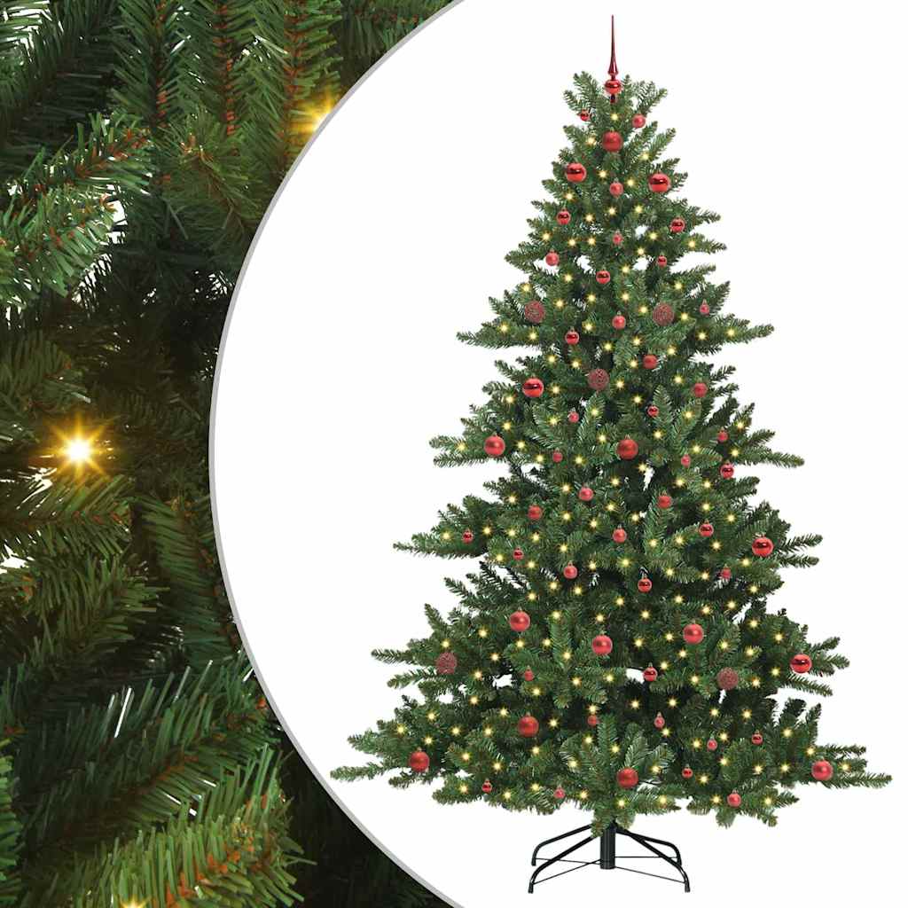 Künstlicher klappbarer Weihnachtsbaum mit 300 LEDs 240 cm PVC