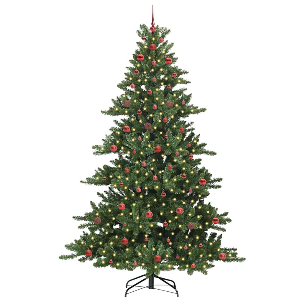 Künstlicher klappbarer Weihnachtsbaum mit 300 LEDs 240 cm PVC