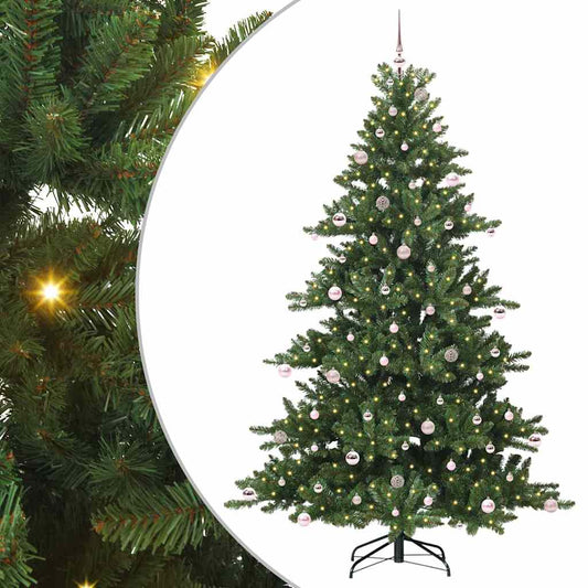 Künstlicher klappbarer Weihnachtsbaum mit 300 LEDs 240 cm PVC