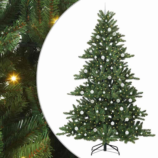 Künstlicher klappbarer Weihnachtsbaum mit 300 LEDs 240 cm PVC