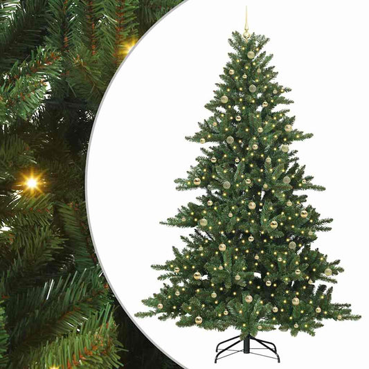 Künstlicher klappbarer Weihnachtsbaum mit 300 LEDs 240 cm PVC