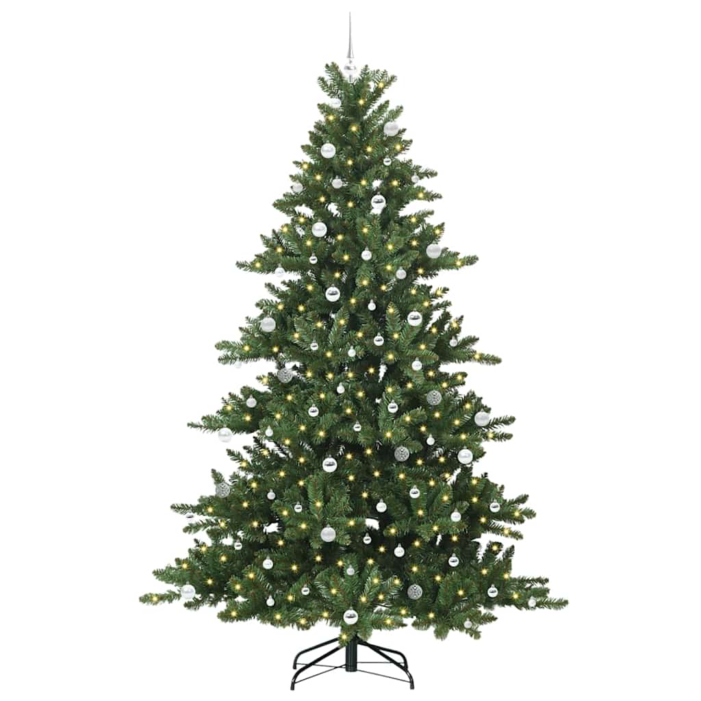 Künstlicher klappbarer Weihnachtsbaum mit 300 LEDs 240 cm PVC