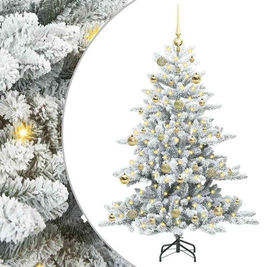 Künstlicher klappbarer Weihnachtsbaum mit 150 LEDs 150 cm PVC