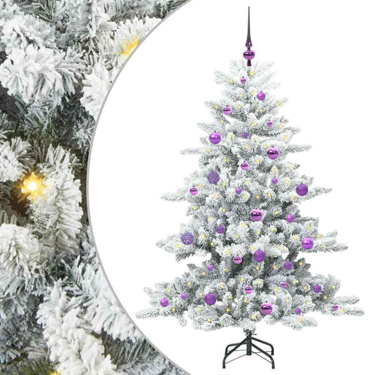 Künstlicher klappbarer Weihnachtsbaum mit 150 LEDs 150 cm PVC