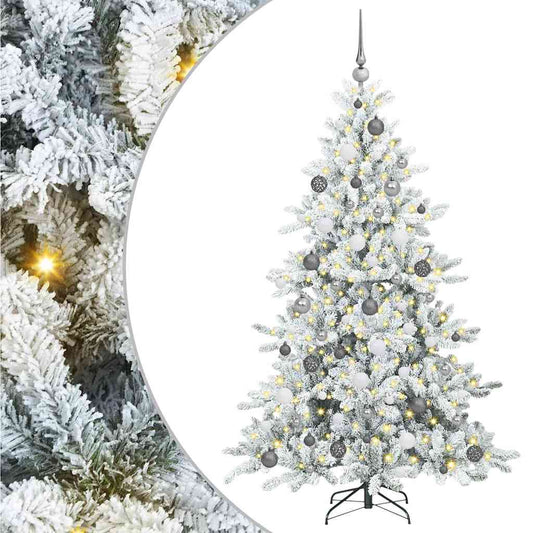 Künstlicher klappbarer Weihnachtsbaum mit 300 LEDs 180 cm PVC