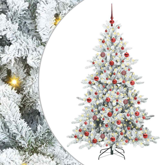 Künstlicher klappbarer Weihnachtsbaum mit 300 LEDs 180 cm PVC