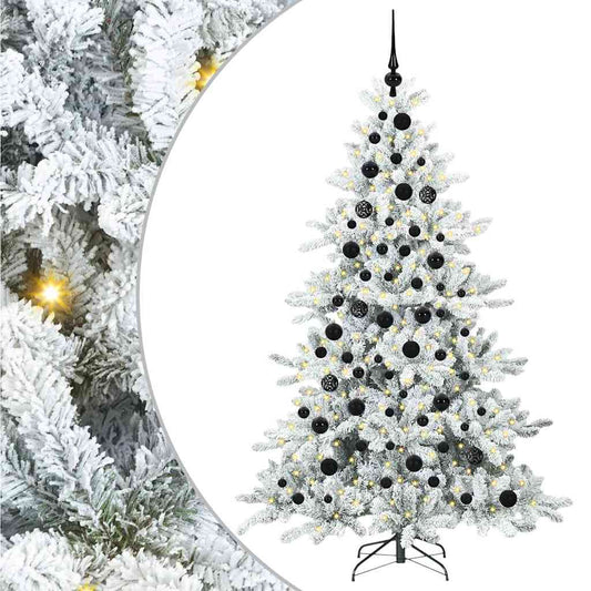 Künstlicher klappbarer Weihnachtsbaum mit 300 LEDs 180 cm PVC