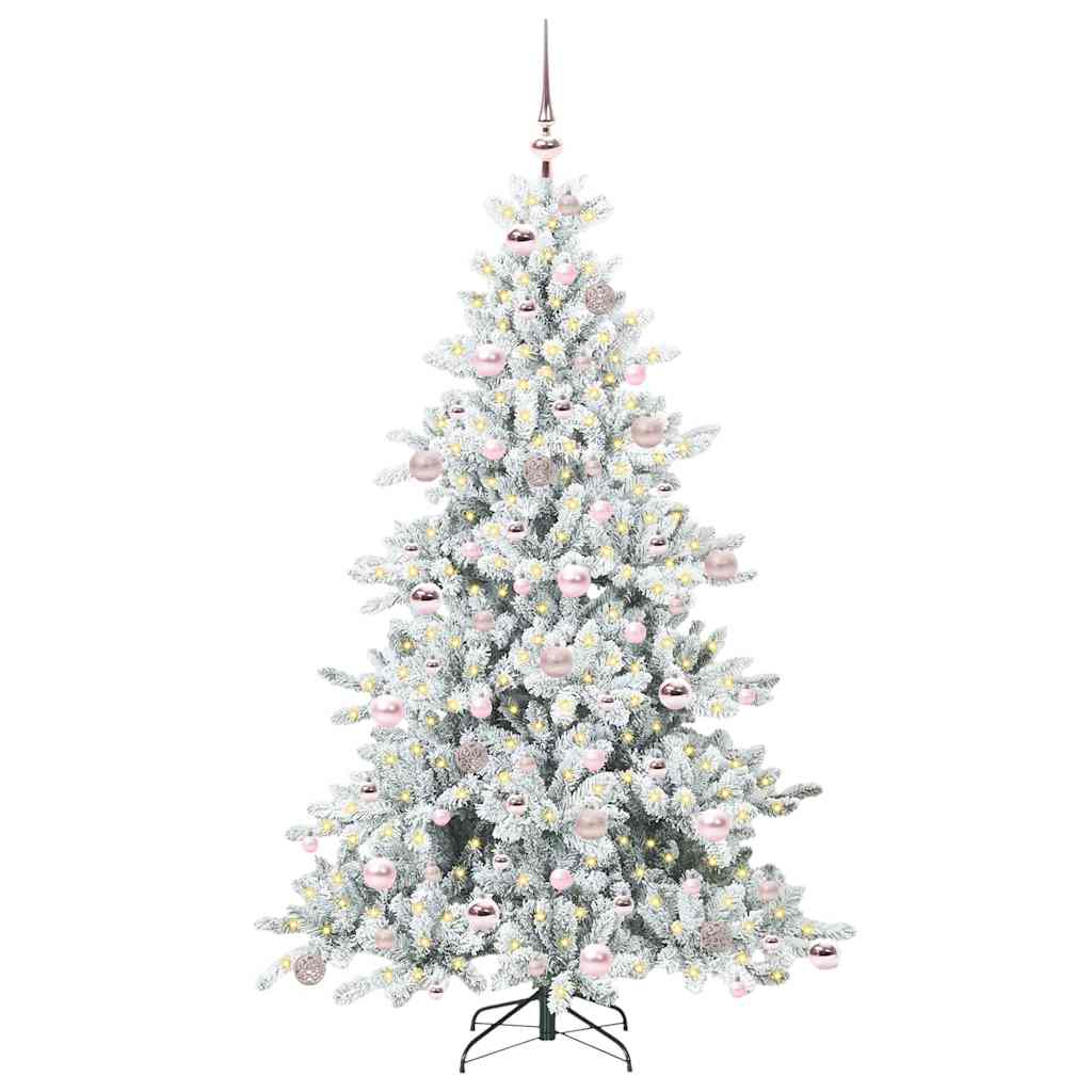 Künstlicher klappbarer Weihnachtsbaum mit 300 LEDs 180 cm PVC