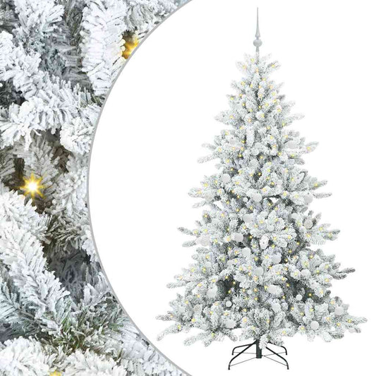 Künstlicher klappbarer Weihnachtsbaum mit 300 LEDs 180 cm PVC