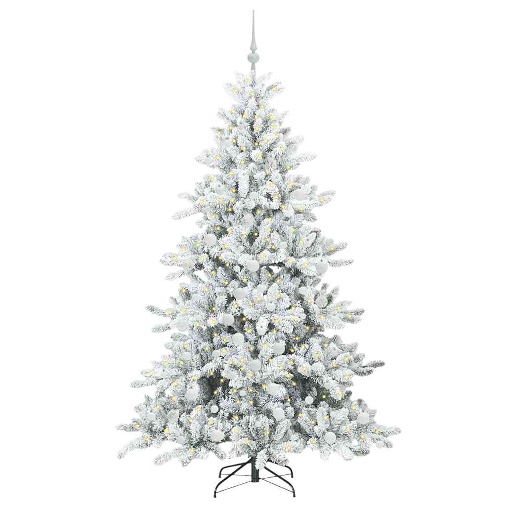 Künstlicher klappbarer Weihnachtsbaum mit 300 LEDs 180 cm PVC
