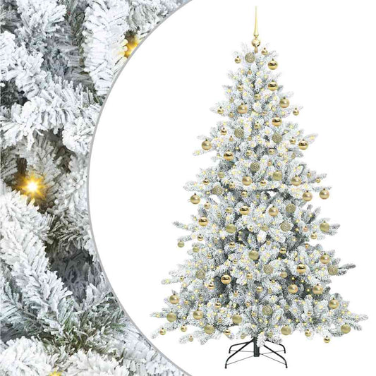 Künstlicher klappbarer Weihnachtsbaum mit 300 LEDs 180 cm PVC