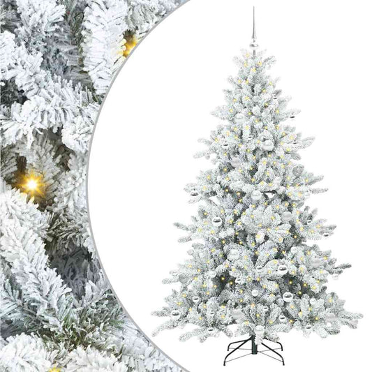 Künstlicher klappbarer Weihnachtsbaum mit 300 LEDs 180 cm PVC