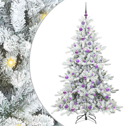 Künstlicher klappbarer Weihnachtsbaum mit 300 LEDs 180 cm PVC