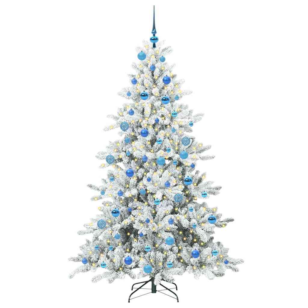 Künstlicher klappbarer Weihnachtsbaum mit 300 LEDs 180 cm PVC